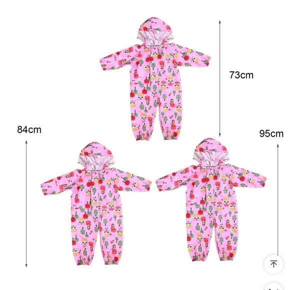 Pink Kids One Piece with Fun Print - Picture 7 of 8